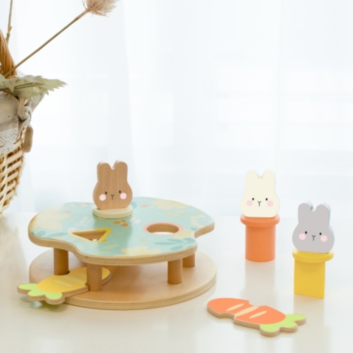 CLASSIC WORLD Holzspielzeug – Hoppelhäschen Spiel
