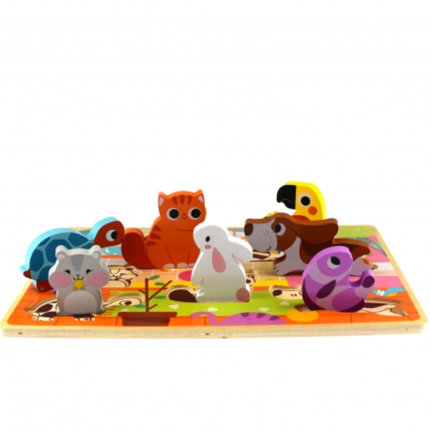 Tooky Toy - Holzpuzzle Haustiere