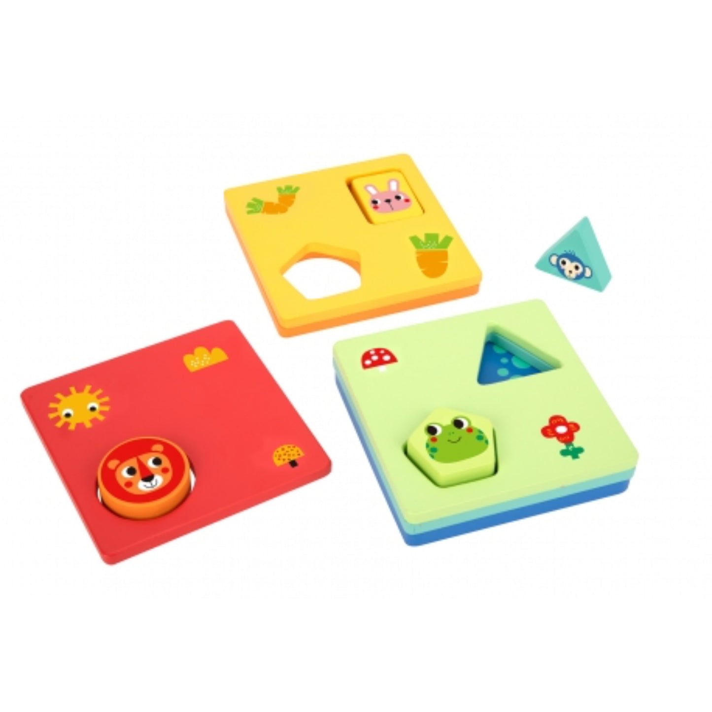 TOOKY TOY Montessori Puzzle mit Formen und Farben