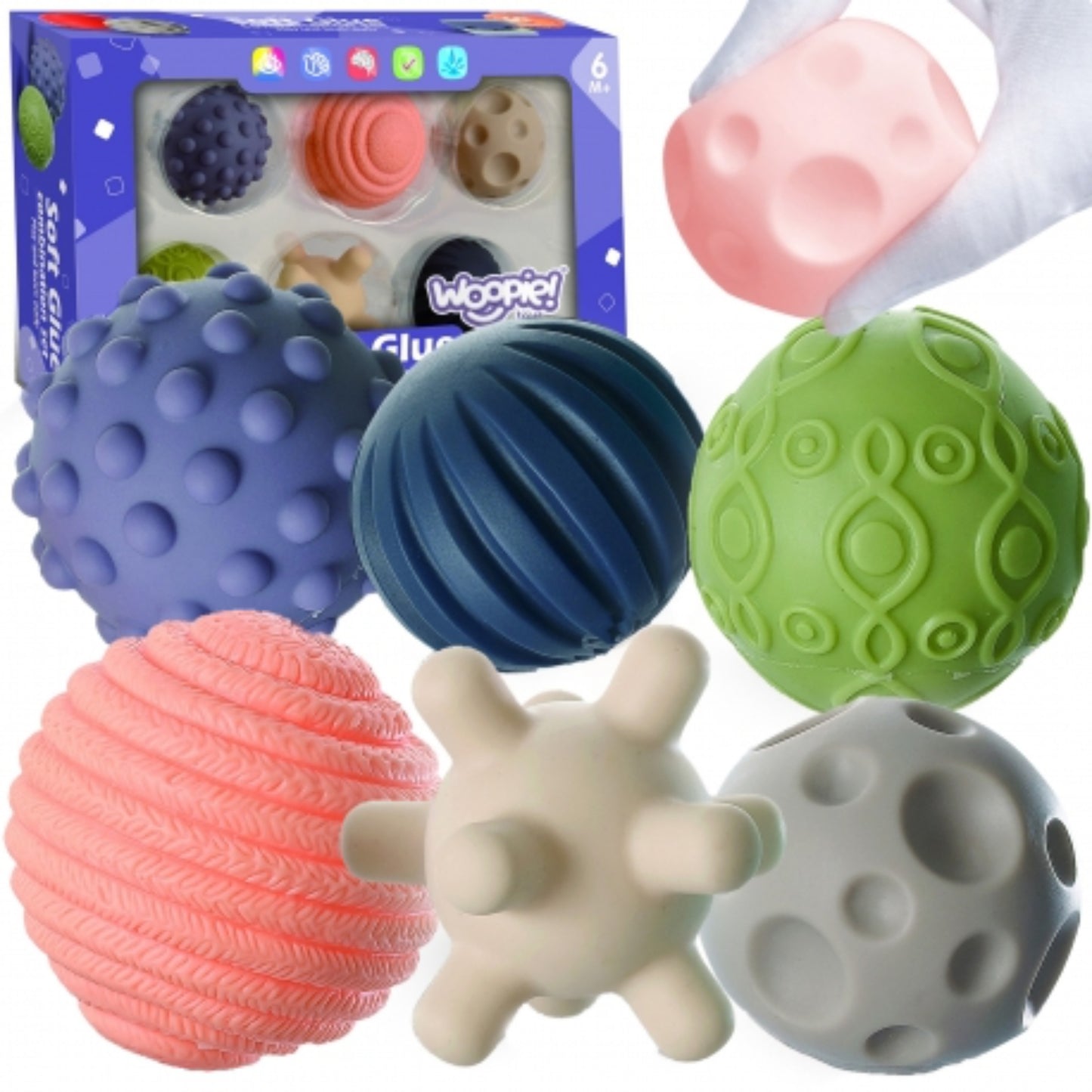 WOOPIE BABY Sensorik-Bälle – ideales Spielzeug zur sensorischen Förderung