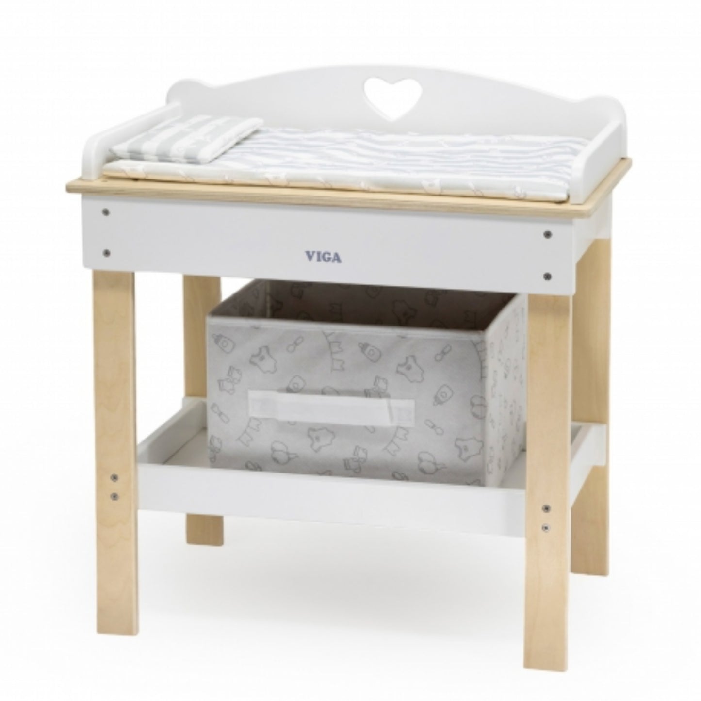 VIGA 2-in-1 Holz-Wickeltisch & Badewanne für Babys