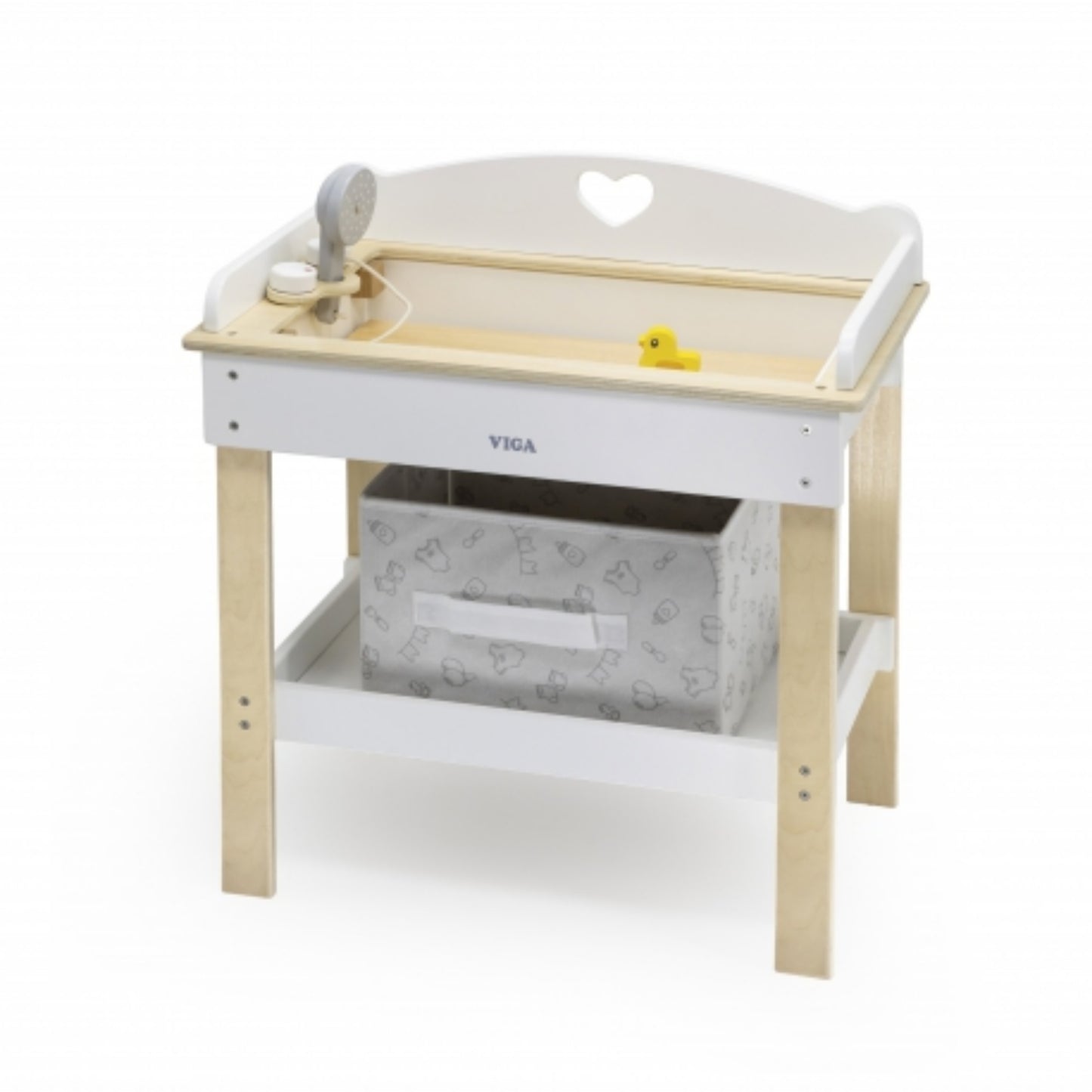 VIGA 2-in-1 Holz-Wickeltisch & Badewanne für Babys