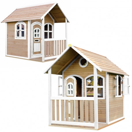 Nachhaltiges Montessori-Spielzeug für die frühkindliche Förderung – Holz-Spielhaus mit Fenster