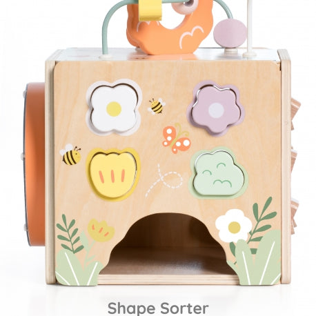 Classic World 5-in-1 Aktivitätswürfel mit geometrischen Formen – Für Kinder ab 18 Monaten
