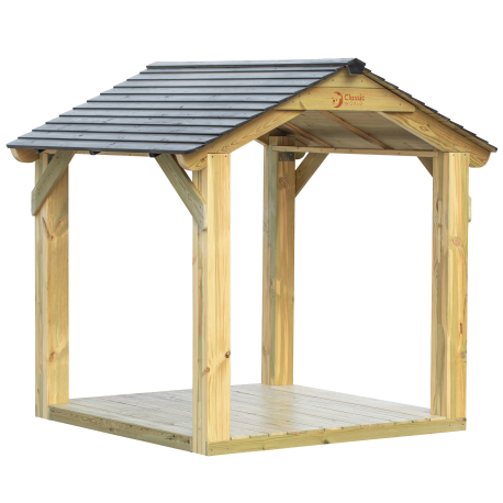 Großer Holzpavillon "Classic World EDU" für Kinder