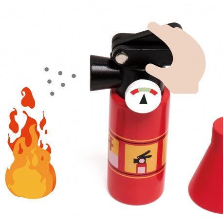 CLASSIC WORLD Kinder Feuerwehr Set 8 Teile