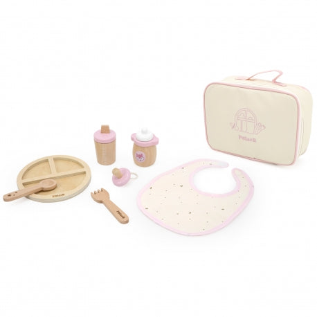 VIGA Holz Babyfütterung Set mit Tasche