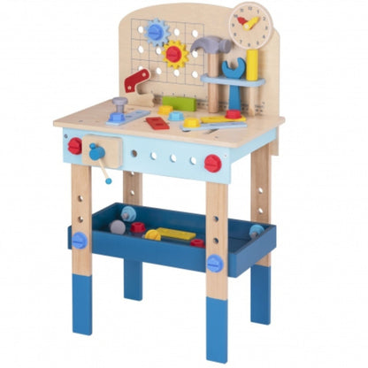 Montessori Lernspielzeug – Ökologischer Werkzeugtisch aus Holz für kleine Handwerker