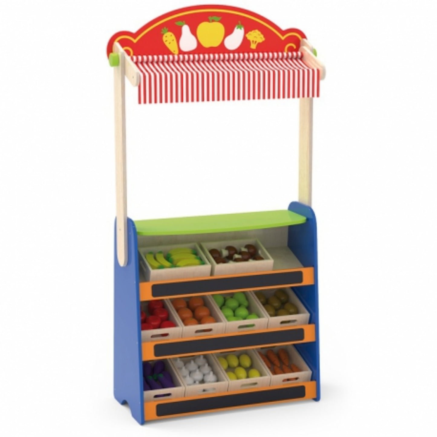 VIGA 2in1 Theater und Lebensmittelgeschäft – Multifunktionales Spielset