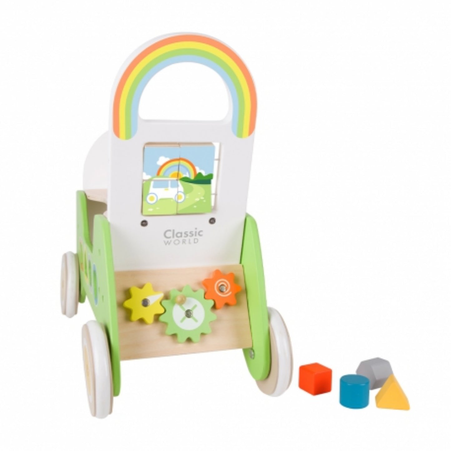 CLASSIC WORLD Holz-Montessori Fahrwagen 2-in-1