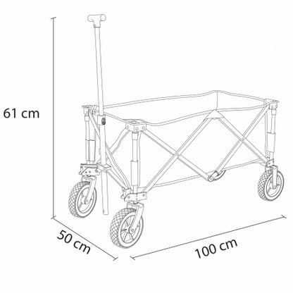 AXI faltbarer Strandwagen mit verstellbarem Griff – Robustes Outdoor-Spielzeug und praktischer Transportwagen