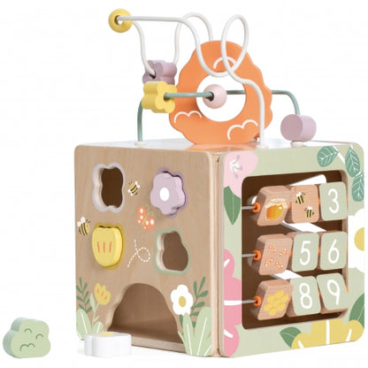 Classic World 5-in-1 Aktivitätswürfel mit geometrischen Formen – Für Kinder ab 18 Monaten