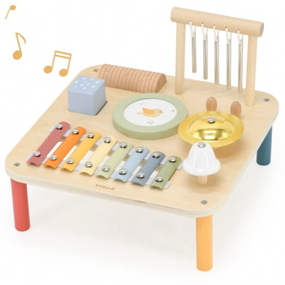 Viga Holz Musikspielzeug – 7-in-1 Musikalischer Lern-Tisch für Kinder