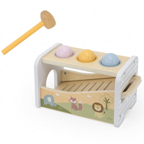 Montessori Holzspielzeug Set: Xylophon und Hammerbank 2-in-1 für Kleinkinder