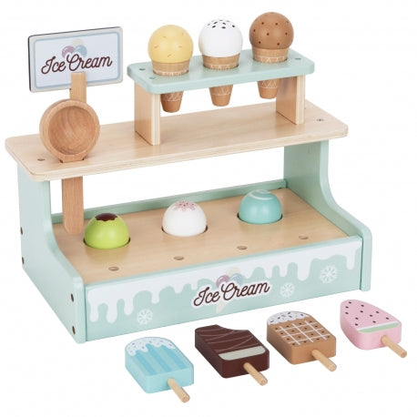Holz-Eiscreme Set mit Eistheke – Kreatives Spielzeug für Kinder