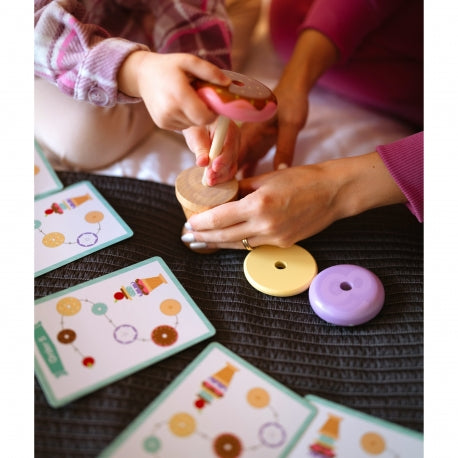 Montessori Eisspielzeug aus Holz – 12-teiliges Lernspielset für Kinder