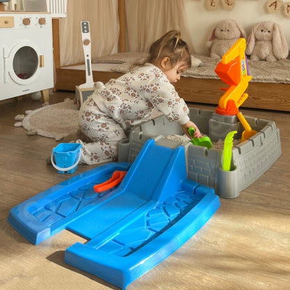 WOOPIE Tragbare Sandburg mit Baggerarm -Spielzeug für Kinder ab 3 Jahren
