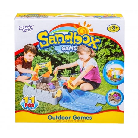WOOPIE Tragbare Sandburg mit Baggerarm -Spielzeug für Kinder ab 3 Jahren