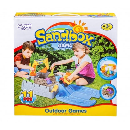 WOOPIE Tragbare Sandburg mit Baggerarm -Spielzeug für Kinder ab 3 Jahren